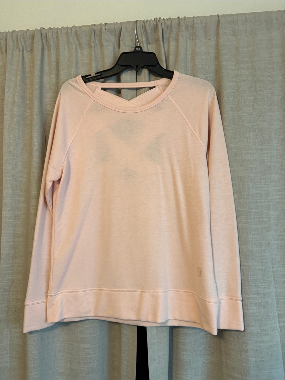 Balance Collection Pale Pink Long Sleeve Pullover Sweatshirt